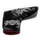thumbnail image 4 of Fashion Skull Skeleton Golf Blade Putter Protección Head Cover Headcover Equipo de cierre de barra magnética - Negro se describe Sunnimix Cubierta de Putter de Golf, 4 of 8