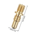 thumbnail image 2 of ETHZZLE 5Sets Golden Copper Pool Cue Extension Joint Screws Secure Brass Connection for Billiard, 2 of 6