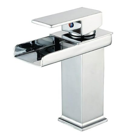 

TANGNADE Tools Countertop Copper Bathroom Faucet Faucet Faucet Basin Sink Water-fall Faucets Faucets Multicolor