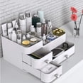 thumbnail image 5 of MIUOPUR Organizador de maquillaje para tocador, organizador de escritorio de gran capacidad con cajones para cosméticos, lápices labiales, joyas, cuidado de uñas, cuidado de la piel, ideal para encime, 5 of 5