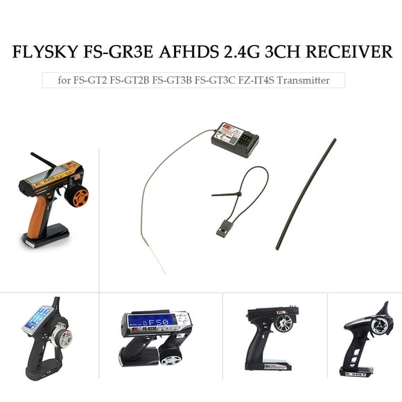 Flysky FS-GR3E AFHDS 3CH Récepteur pour FS-GT2 FS-GT2B FS-GT3B FS-GT3C FZ-IT4S