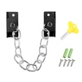 thumbnail image 1 of Cerradura de cadena de ventana de acero inoxidable,Restrictor de puerta de guardia Cerradura de cadena de seguridad de seguridad de ventana infantil, 1 of 5