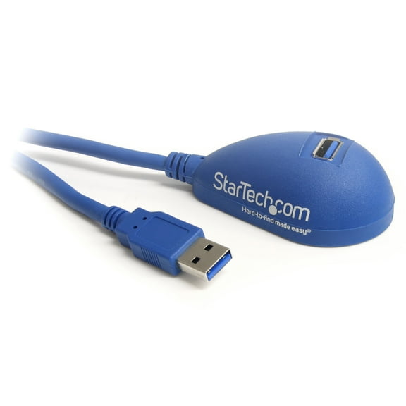 StarTech 5ft Blue Desktop SuperSpeed USB 3.0 A-Male to A-Female Extension Cable (USB3SEXT5DSK )