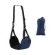thumbnail image 3 of Reposapiés para avión, viaje, tren, accesorios de vuelo portátiles, hamaca para el talón del pie Azul oscuro, 3 of 9