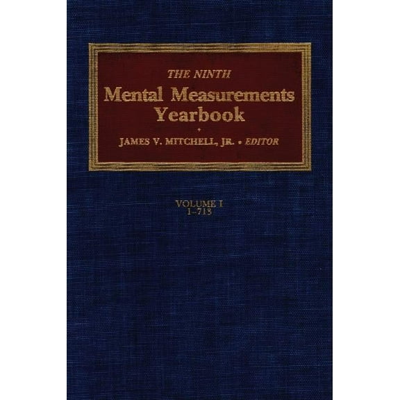 Buros Mental Measurements Yearbook The 9th Mental Measurements Yearbook, (Hardcover)