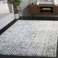 thumbnail image 2 of SAFAVIEH Tahoe Earleen Distressed Shag Area Rug, Ivory/Gray, 4' x 6', 2 of 8