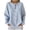 Blue, variant on Tsesme Women’s Striped Sweatshirt - Round Neck Button Pullover Tops - Long Sleeve Relaxed Fits Fall Fashion Sweatshirt Tops
