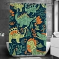 thumbnail image 2 of Dinosaur Shower Curtain for Bathroom, 2 of 6