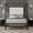 Black,White, variant on Harper & Bright Designs Metal King Canopy Bed Frame with Tall Headboard, Velvet Upholstered 4-Poster Bed with Slat Support for Bedroom, Black,White