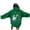 11-Green610, variant on SONXAHE Women's Back-Wave-Print Hoodie Oversized-Fit Hoodies Beach Vacation Hooded Sweatshirt