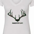 thumbnail image 4 of Inktastic Rack 'em Up in Camo Women's V-Neck T-Shirt, 4 of 5