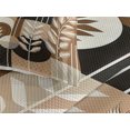 thumbnail image 3 of Ambesonne Monstera Quilted Coverlet 3 Pcs, Boho Arrange Mid Century, King Size, Dark Cocoa Pale Brown, 3 of 4