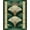 Green, Pattern 5, variant on Flatwoven High Traffic Area Rug, Art Deco Inspired Rug with Fan Motifs and Radiating Geometric, Non Slip, Stain Resistant, Washable Area Rugs for Living Room, Bedroom(Gold, 3X5)