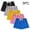 Blue-F, variant on 5 Pack Toddler Boys Shorts Candy Color Cotton Soft Casual Elastic Waist Drawstring Summer Beach Shorts Pink