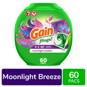 Gain Flings Moonlight Breeze Laundry Detergent Pods 60 ct - 3 Pack