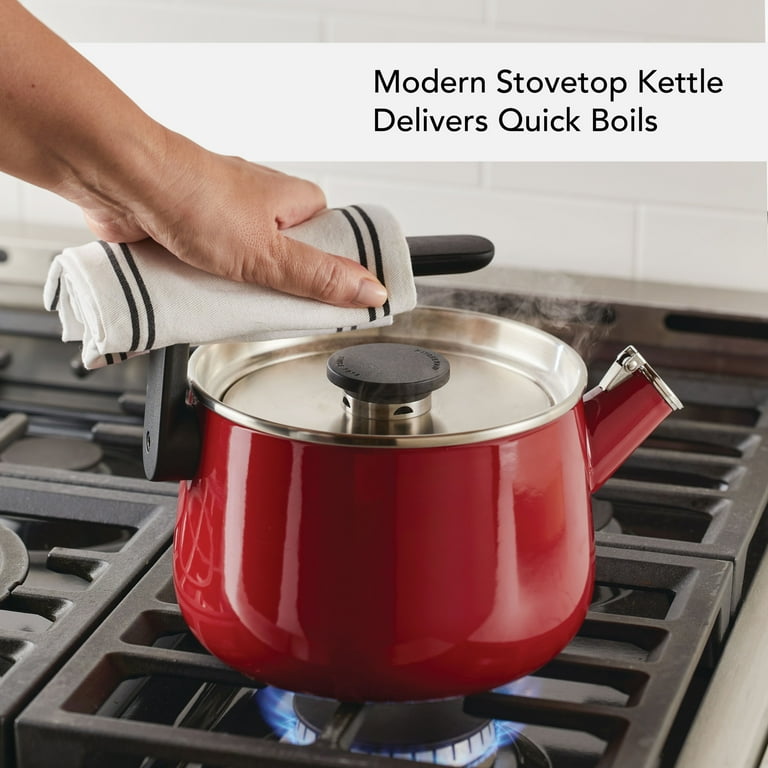 KitchenAid Enamel-on-Steel 2 Quart Teakettle, Induction Compatible