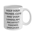 thumbnail image 2 of Inappropriate Landscape Architect Gifts, KEEP YOUR FRIENDS CLOSE, Joke Birthday 15oz Mug For Colleagues, Cup From Friends, 2 of 6