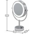 thumbnail image 4 of Aptations 745275 Neomodern Led Lighted Freestanding Mirror  Brushed Nickel, 4 of 11