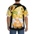 thumbnail image 3 of Balery Sunflower Gnomes 3 Camisa Casual de Manga Corta con Botones para Hombre, Texturizada, Estilo Cubano, para Playa, Verano-X-Large, 3 of 5