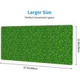thumbnail image 3 of Large Mouse Pad XXL, Green Grass Print Gaming Mouse Pad, Big Desk Mat with Stitched Edges Mousepad for Gaming Keyboard Computer Laptop Office, 31.5'''' X 12'''', 3 of 6