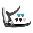 thumbnail image 4 of Electric Guitar Capo, ABS Clear Tone Quick Release Easy To Use Wide Application Guitar Capo Set  For Ukulele For Mandolin Black, 4 of 8