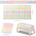thumbnail image 3 of MesaSe 54x107en Nappe Colorée 3Pcs Couverture de Table Colorée Imperméable Résistant à l'Huile Nappe de Table Rectangulaire Réutilisable Décoratif Partie de Fête pour Mariage Douche de Bébé Partie d'Anniversaire, 3 of 9