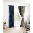 thumbnail image 6 of Modern Splash Blackout Curtains Light Blocking Print Window Curtains, Absorbent Vintage Oil Painting Gradient Thermal Insulated Window Drapes for Living Room Kitchen Cafe (2 Panels, 104"W x 84"L), 6 of 6