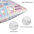 thumbnail image 3 of Hello Kitty Pillow Cover, Square Throw Pillow Cases For Couch Sofa Bed Living Room,Home Decorative, 12"X12", 3 of 9