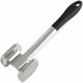 thumbnail image 1 of Ablandador de carne de aluminio fundido de alta resistencia, superficie plana y elevada, para una cocción uniforme y platos sabrosos, fácil de masticar, mango de plástico antideslizante, ojal para, 1 of 5
