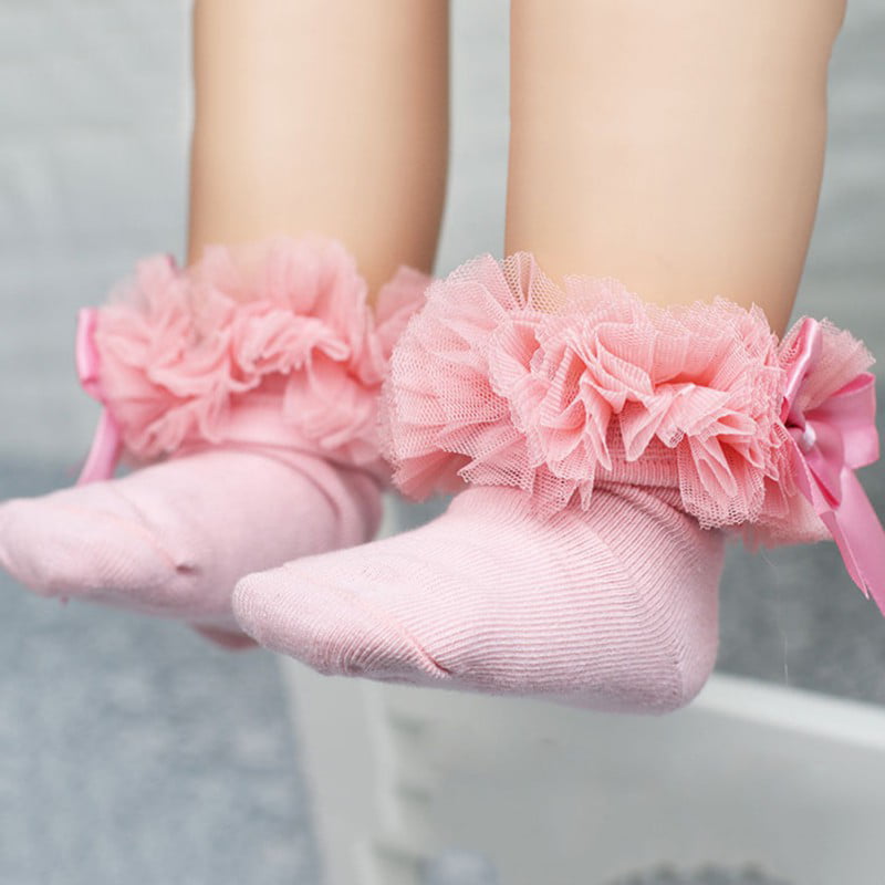 BOBORA Infants Newborn Baby Cotton Ankle Socks Toddler Warm Bowknots Socks 