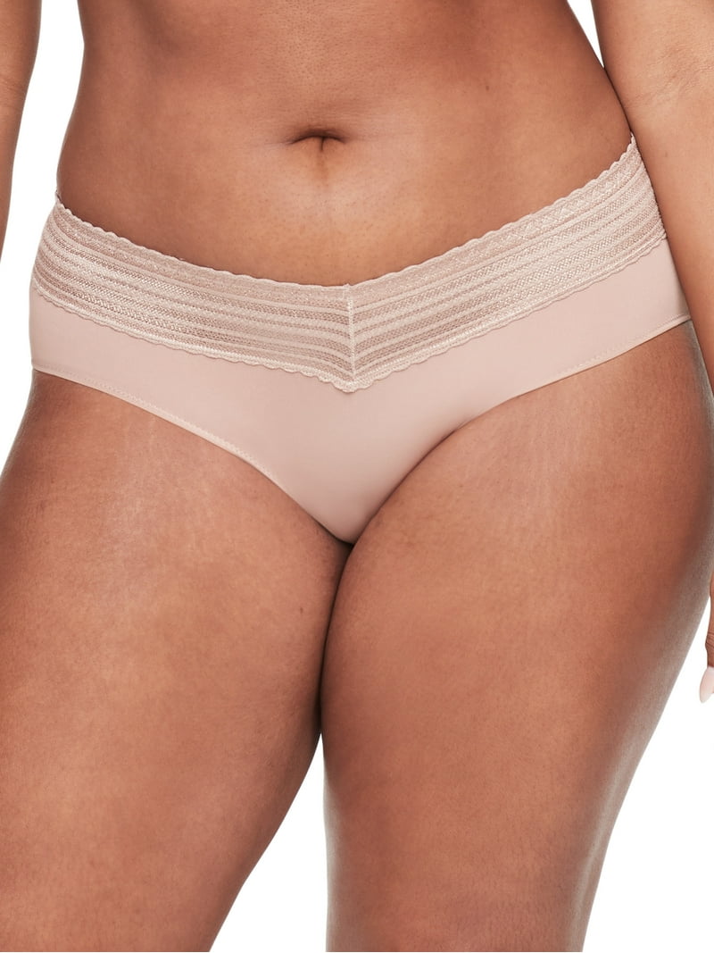 Warners Blissful Benefits Dig-Free Microfiber Lace Hipster 3-Pack
