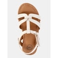 thumbnail image 2 of Wonder Nation Baby and Toddler Girls Knot Strappy Sandals, 2 of 5