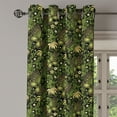 thumbnail image 2 of Ambesonne Sage Grommet Curtain, Spring Butterflies Ornate, 50" x 96", Yellow Black Green, 2 of 6