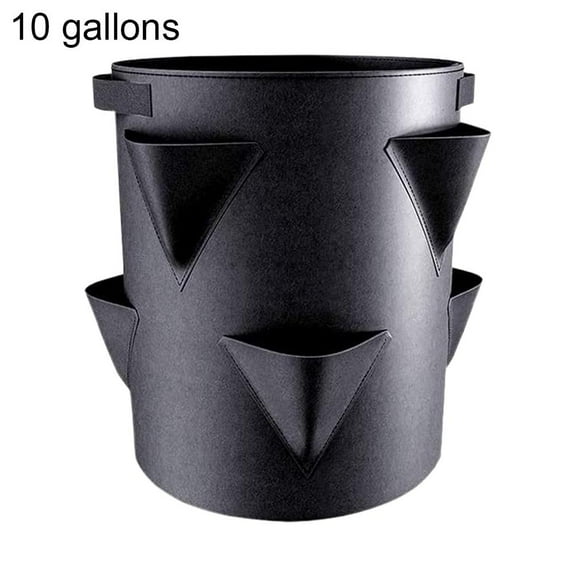 SharkTRUE Strawberry Planter Outdoor,5710 Gallon Strawberry Grow Bags,Garden Strawberrys Planting Pot,Breathable Non-Woven Fabric Reinforce Handle Plant Grow Bag for Garden Strawberries,Herbs,Flowers