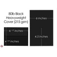 thumbnail image 5 of Heavyweight Blank Black Greeting Cards and Envelopes | 25 Cards and Envelopes Per Pack | 5” x 7” Inches (A7), 5 of 5