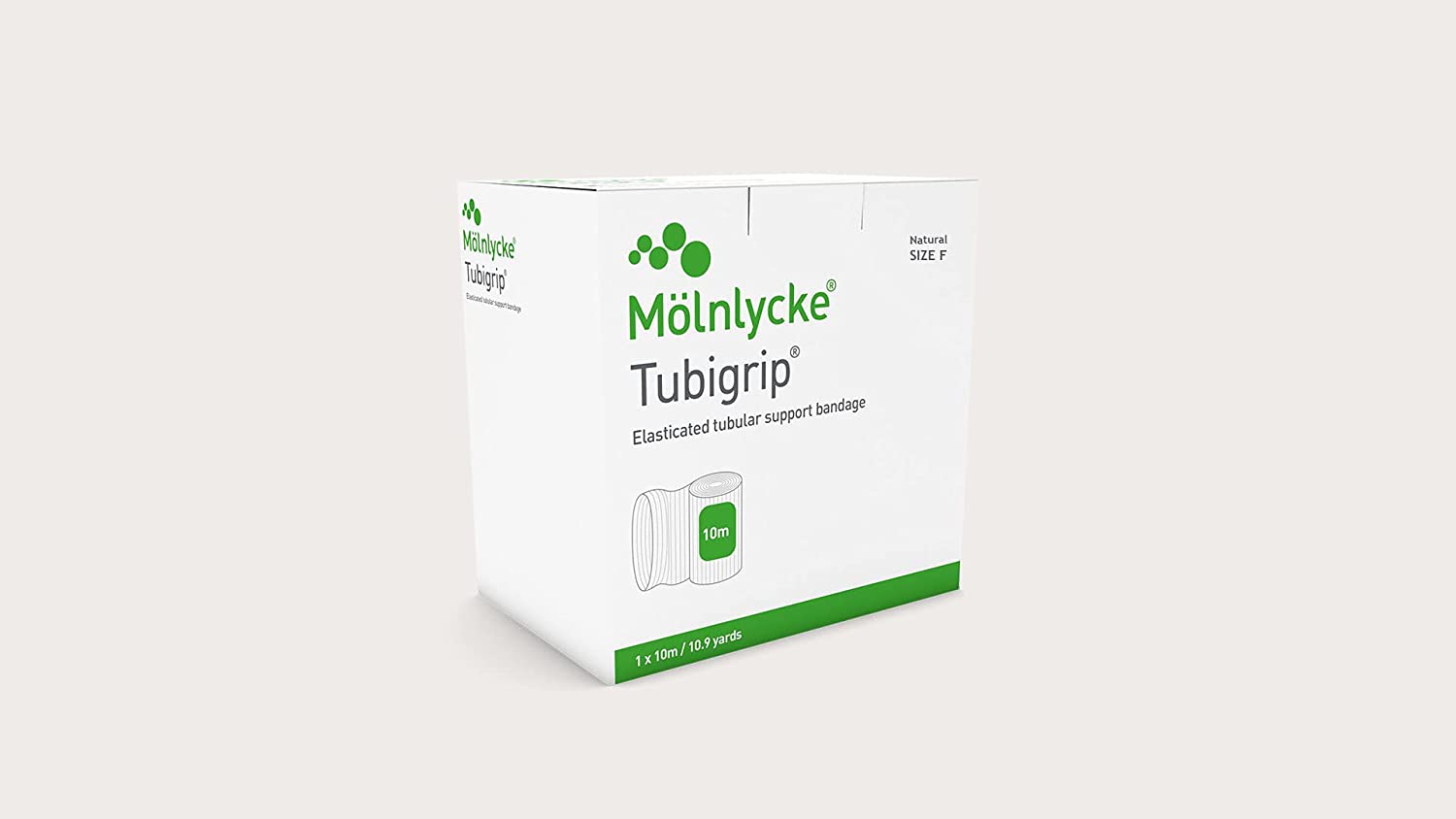 MOLNLYCKE HEALTH CARE 1438, DRESSING TUBIGRIP, SIZE F, NATURAL, 10M