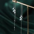 thumbnail image 4 of QIQUWOHUL Flashing Ear Line Temperament Korean Sweet Snd Fresh Long Tassel Earrings Round Thin Earrings Women, 4 of 8