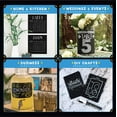 thumbnail image 3 of VersaChalk White Chalk Markers – Set of 2 (1 Fine Tip + 1 Bold Tip), Wet-Erase, Non-Toxic, 3 of 9