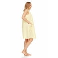 thumbnail image 4 of Dream8teen Women's Snaps Front Closure House Dress Sleeveless Woven Housecoat Duster Lounger Robe 509 Yellow Gingham 3X-Large, 4 of 5