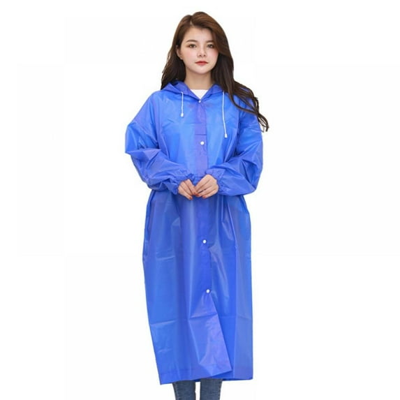 Sacredtree Rain Coat (2 Pack) - EVA Rain Poncho for Women and Men, Reusable Raincoat