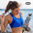 thumbnail image 5 of Yayeee 20oz Insulated Water Bottle Double Wall Stainless Steel with Flip Straw Lid, Blue Cartoon Birds Pattern, 5 of 7
