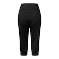 thumbnail image 5 of TYGHBN Womens Knitted Cropped Casual Tight High Waisted Drawstring Pocket Sports Pants Casual Pants Casual Summer Pants for Women under 10 Loose Fitting Pants for Women Casual Womens Casual Pants, 5 of 5