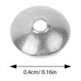 thumbnail image 2 of OULII 200 Pcs Capuchons de Perles en Dôme Argenté pour Fabrication de Bijoux DIY en Acier Inoxydable, 2 of 7