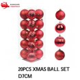 thumbnail image 3 of KG Navidad Personalización bolas de Navidad Varios tipos de adornos navideños avanzados Juego de bolas de Navidad con purpurina brillante de 8 cm, 3 of 4