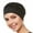 Black, variant on Beemo Swim Bathing Cap Turban Polyester for Women & Girls - Black