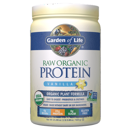 Garden of Life Raw Organic Protein Vanilla 22.0oz (1 lb 6 oz / 624g)