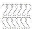 thumbnail image 4 of Utopia Alley Shower Hooks - Shower Curtain Rings for Bathroom - Rust Proof Shower Curtain Hooks for Shower Curtain or Liner - Set of 12, Polished Chrome, 4 of 10