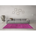 thumbnail image 3 of Ahgly Company Indoor Round Abstract Pink Modern Area Rugs, 4' Round, 3 of 4