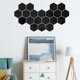 thumbnail image 4 of 24 Piezas de Pegatinas de Espejo Hexagonales de Acrílico para Decoración de Pared, Ideal para Habitaciones Infantiles, Baños y Puertas, Color Negro, Medidas 10x8.5x5 cm, Fácil Instalación con Cinta, 4 of 5