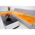 thumbnail image 2 of Alfombra de lana artificial de 40x90 cm, tapete para piso, tapete para silla, cojín para asiento. Dorado, 2 of 9
